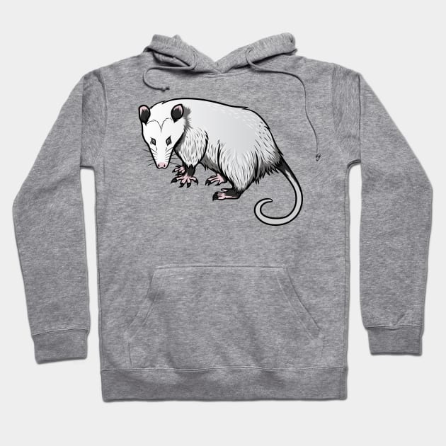 Opossum Hoodie by Sticker Steve